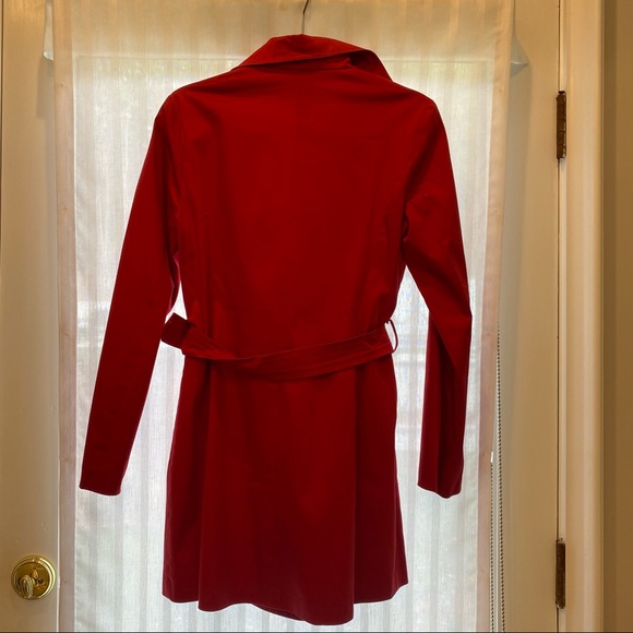 Max Mara Red Trench Coat size small - Picture 9 of 12